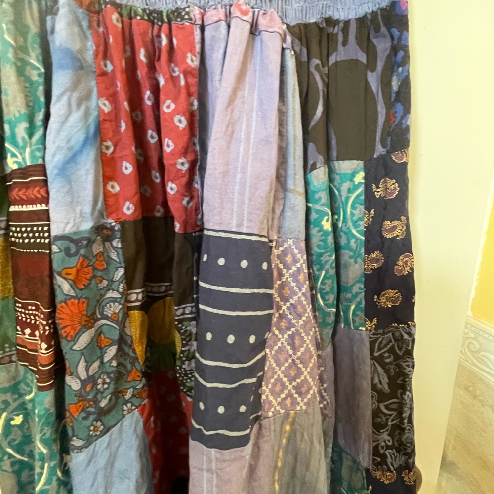 Native American Patchwork Print Trousers - image 6